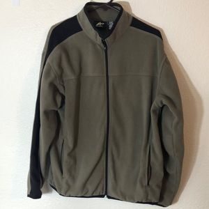 Mens Athletech Olive Fleece Jacket 